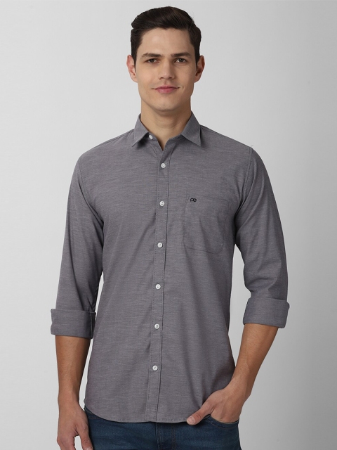 

Peter England Casuals Men Grey Slim Fit Casual Shirt