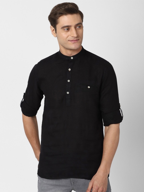 

Peter England Casuals Men Black Slim Fit Casual Shirt