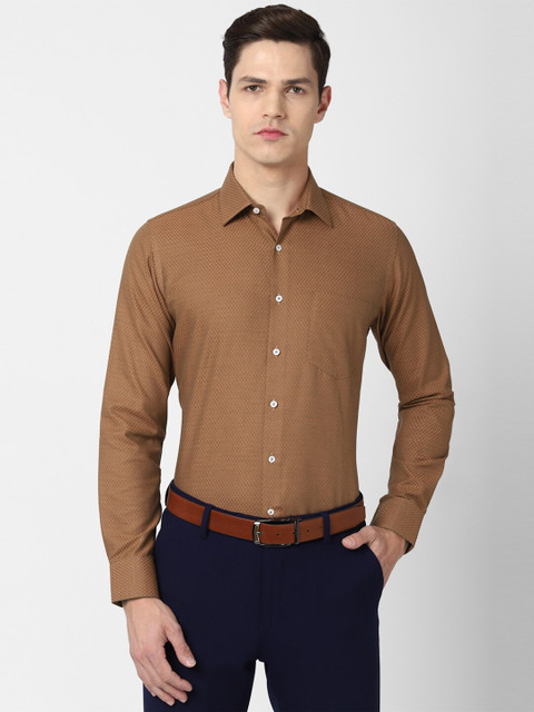 

Van Heusen Men Brown Slim Fit Formal Shirt