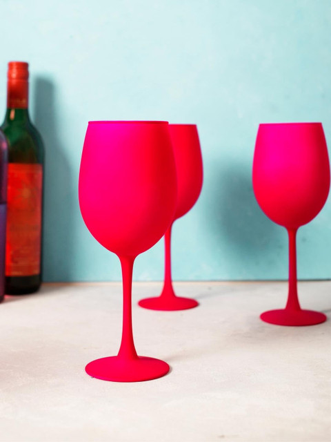 

BAR BOX Pack Of 2 Pink Wine Glass