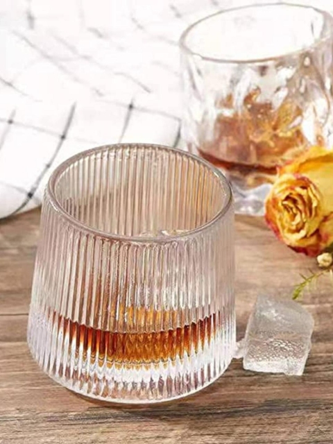 

BAR BOX Set Of 2 Transparent Rotating Glass