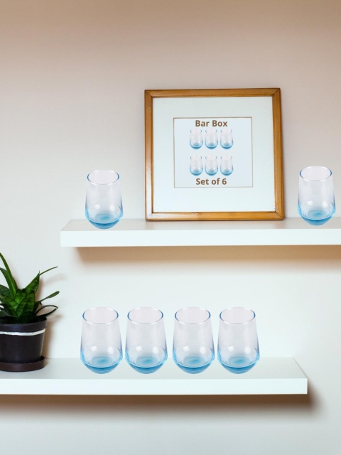 

BAR BOX Set Of 6 Transparent Stemless Wine Glass