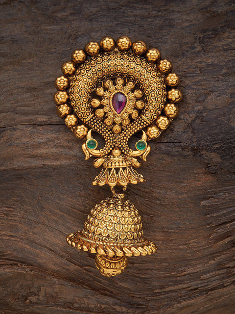 

Kushal's Fashion Jewellery Women Red & Gold-Toned Embellished Hair Accessory Set