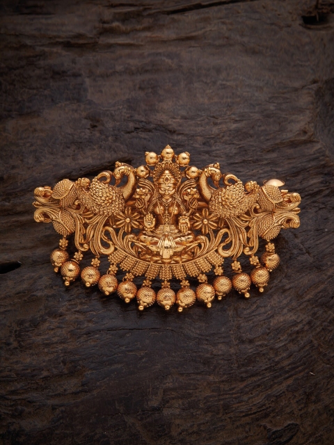 

Kushal's Fashion Jewellery Women Gold-Toned Embellished French Barrette