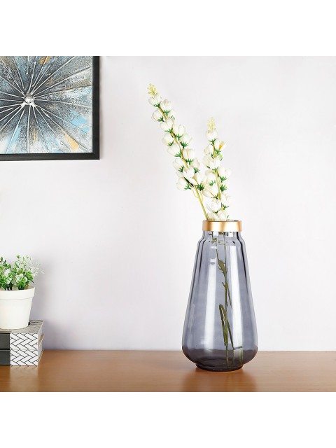 

HomeTown Black & Blue Solid Glass Flower Vases