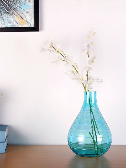 

HomeTown Sea Green Glass Vase