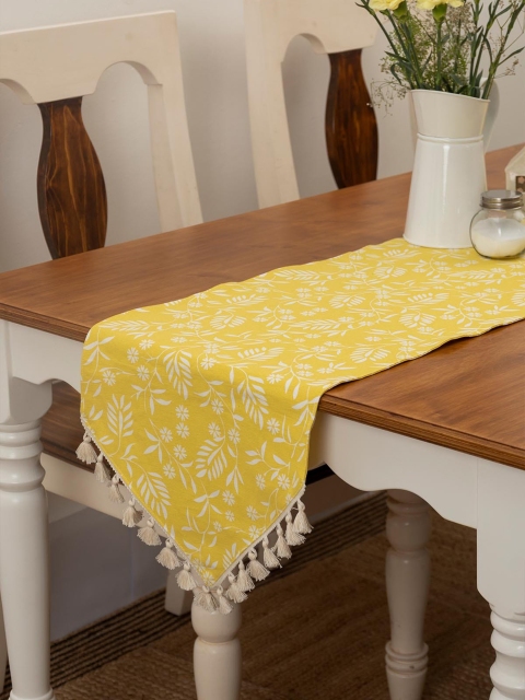 

The Yellow Dwelling Yellow Printed Pure Cotton Runners