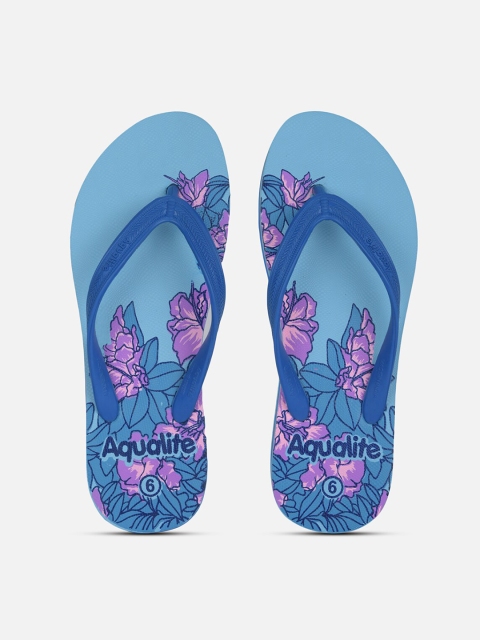 

Aqualite Women Blue & Pink Rubber Slip-On