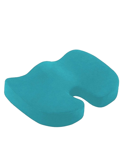 

Pum Pum Turquoise Blue Solid Office Chair Tailbone Cushion