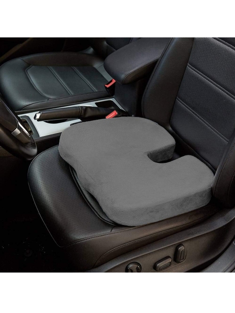 

Pum Pum Grey Solid Chair Tailbone Cushions