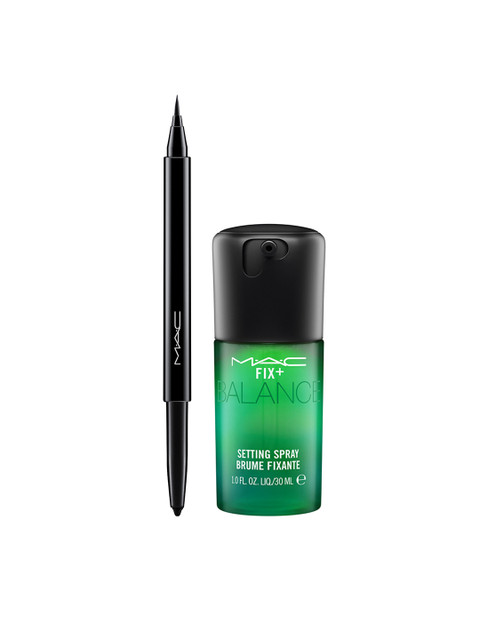 

M.A.C Set of FIX + BALANCE Setting Spray & Dare Black All Day Waterproof Eyeliner