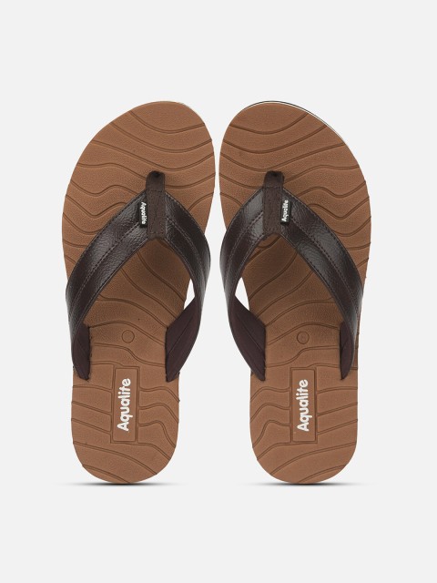 

Aqualite Men Brown Thong Flip-Flops