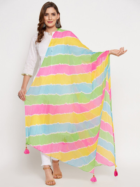 

Clora Creation Green & Green Printed Dupatta