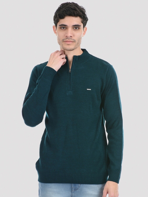 

Cloak & Decker by Monte Carlo Men Green Solid Pullover