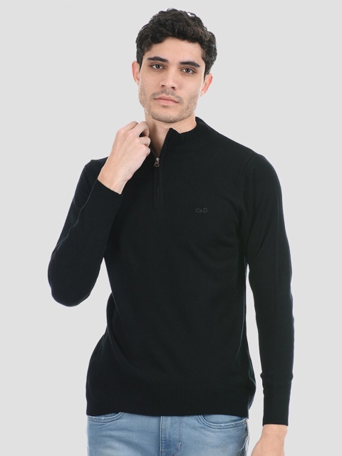 

Cloak & Decker by Monte Carlo Men Black Solid Pullover