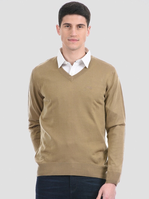 

Cloak & Decker by Monte Carlo Men Beige Solid Pullover