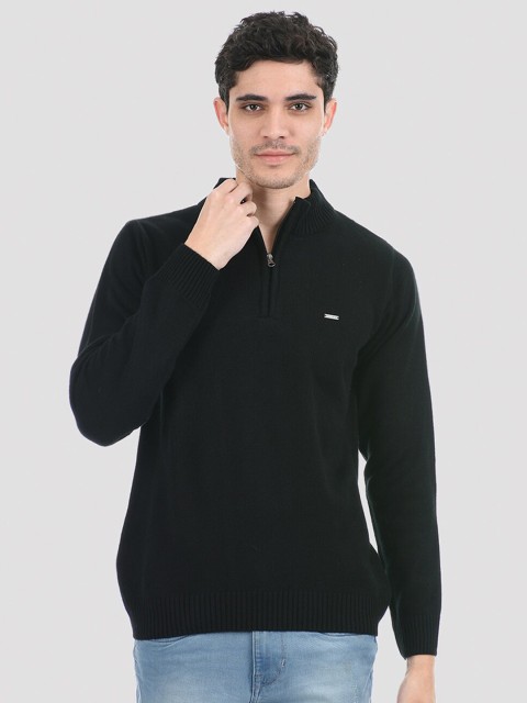 

Cloak & Decker by Monte Carlo Men Black Solid Pullover