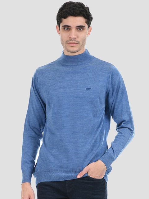 

Cloak & Decker by Monte Carlo Men Teal Pullover