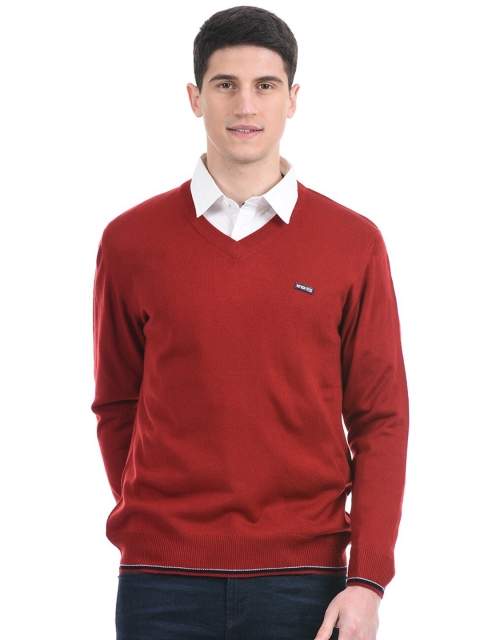 

Cloak & Decker by Monte Carlo Men Maroon Pullover