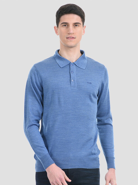 

Cloak & Decker by Monte Carlo Men Teal Pullover
