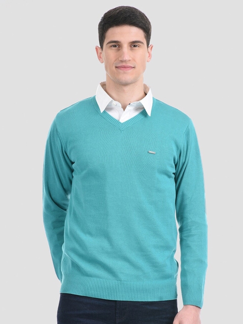 

Cloak & Decker by Monte Carlo Men Teal Pullover