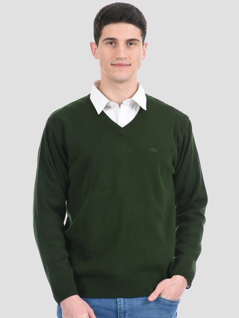 

Cloak & Decker by Monte Carlo Men Olive Green Pullover