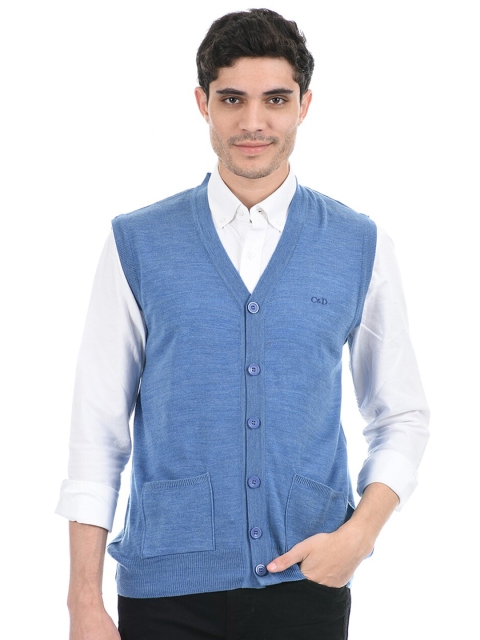 

Cloak & Decker by Monte Carlo Men Teal Cardigan