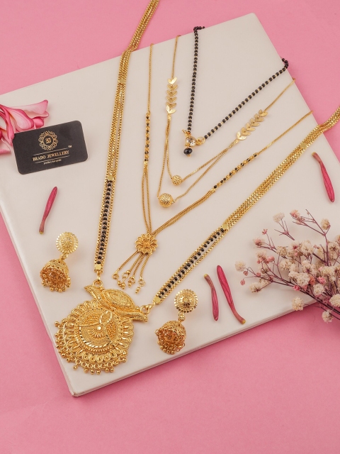 

Brado Jewellery Set of 3 Gold Plated Brass Mangalsutra