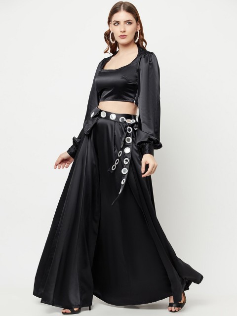 

THE SILHOUETTE STORE Women Black Clothing Set