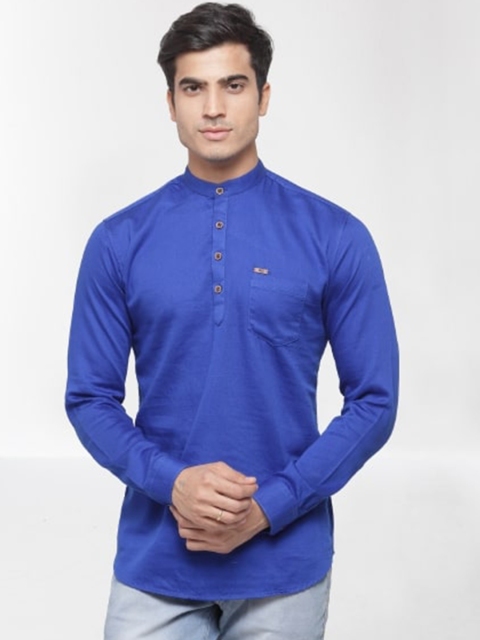 

RG DESIGNERS Blue Pure Cotton Kurti