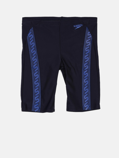 

Speedo Boys Navy Printed Swim Shorts 808752A138, Navy blue
