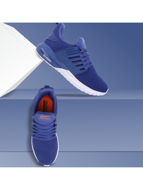 

Columbus Men Blue Mesh Running Shoes