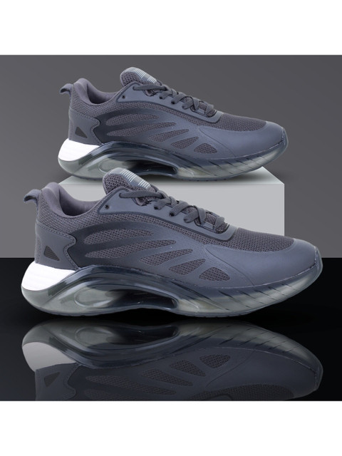 

Columbus Men Grey Mesh Running Shoes