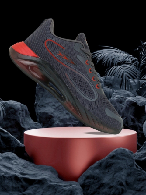 

Columbus Men Grey Mesh Running Shoes