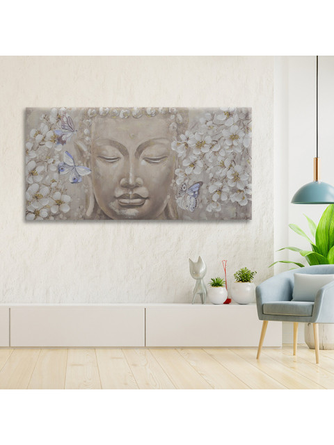 

HomeTown Beige Buddha Canvas Hand Painted Painting