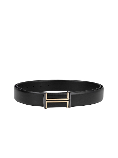 

ROSSO BRUNELLO Men Black Leather Belt