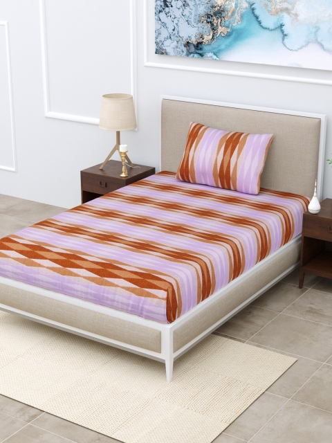 

BOMBAY DYEING Unisex Multi Bedsheets, Purple