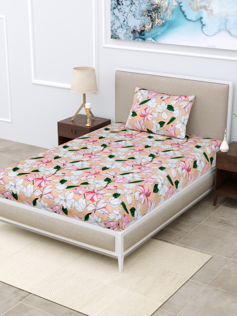 

BOMBAY DYEING Unisex Multi Bedsheets, White
