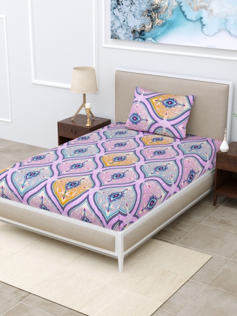 

BOMBAY DYEING Unisex Multi Bedsheets, Purple