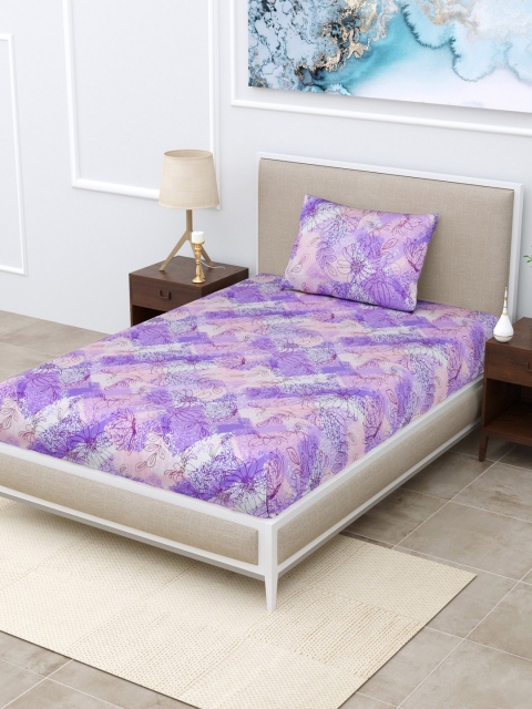 

BOMBAY DYEING Unisex Multi Bedsheets, Purple