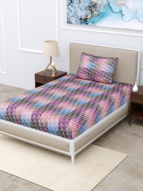 

BOMBAY DYEING Unisex Multi Bedsheets, Blue