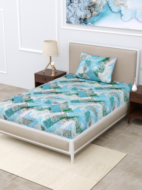 

BOMBAY DYEING Unisex Multi Bedsheets, White