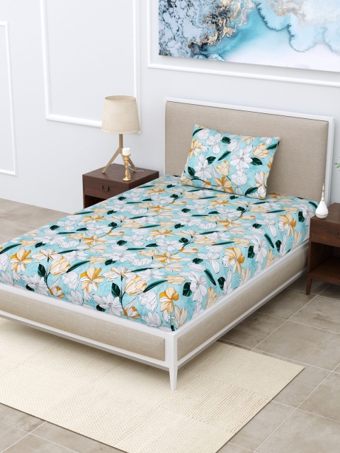 

BOMBAY DYEING Unisex Multi Bedsheets, Blue