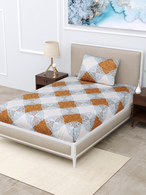 

BOMBAY DYEING Unisex Multi Bedsheets, Blue