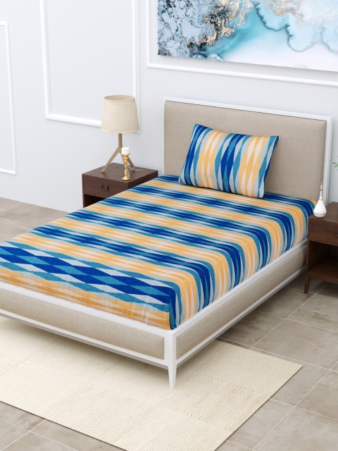 

BOMBAY DYEING Unisex Multi Bedsheets, Blue