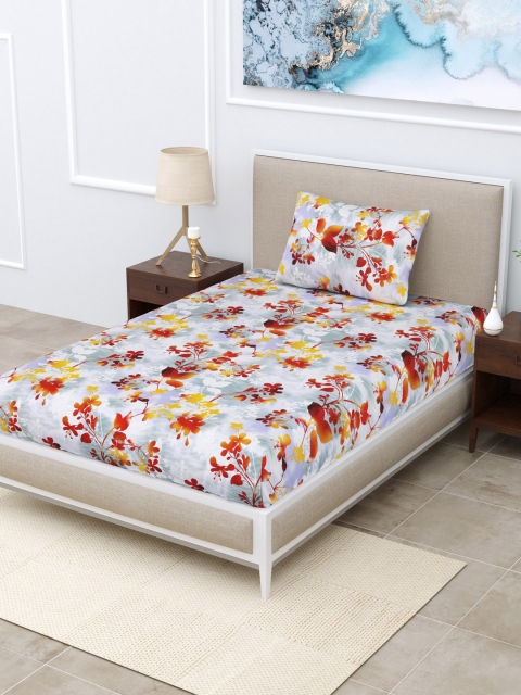 

BOMBAY DYEING Unisex Multi Bedsheets, Red