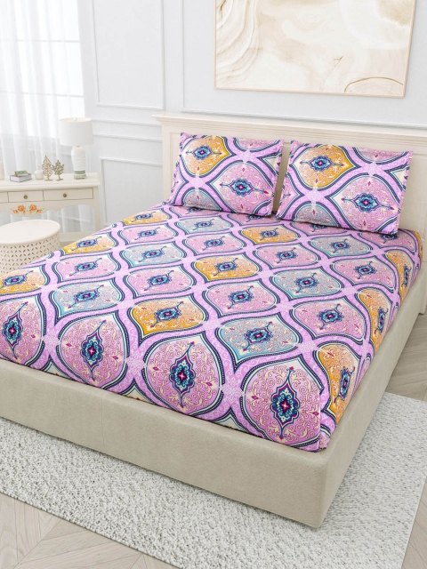 

BOMBAY DYEING Unisex Multi Bedsheets, Purple