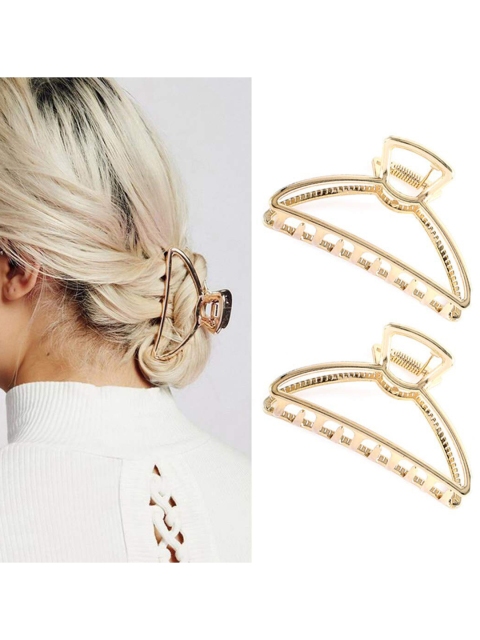 

Krelin Women Gold-Toned Set of 2 Claw Clip