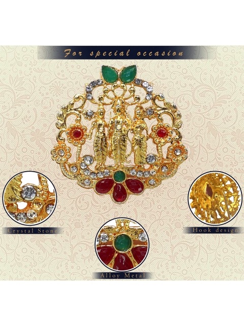 

Krelin Women Pack of 9 Gold-Toned & Red Hair Accessory
