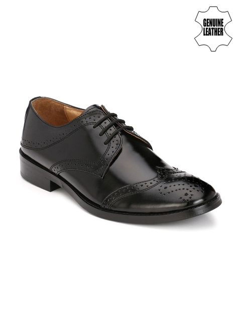 

Hi RELs Men Black Genuine Leather Brogues